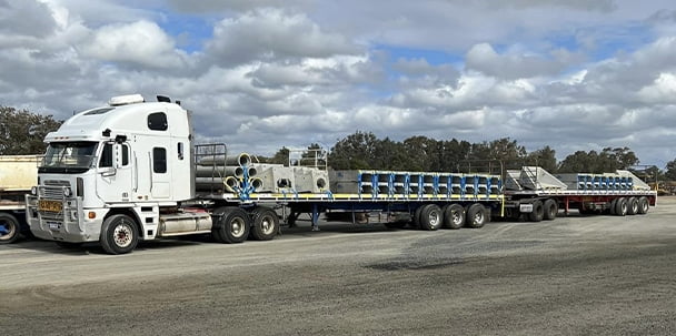 Nationwide Hotshots truck prepared for urgent freight delivery