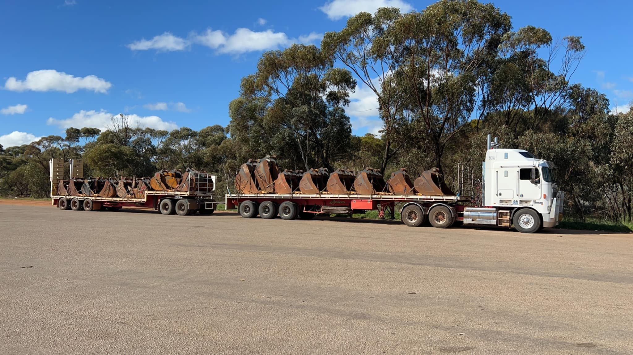 Nationwide Hotshots vehicles lined up for dispatch
