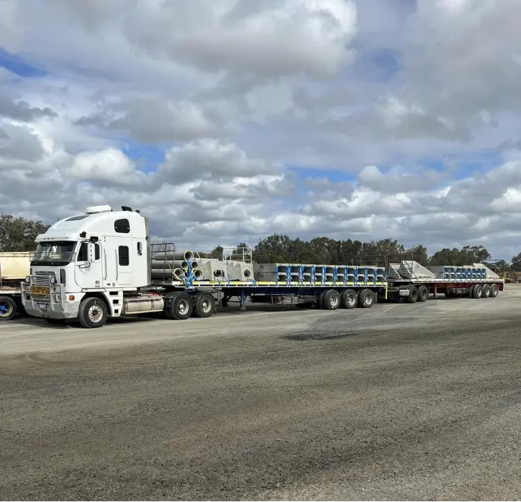 Hotshot delivery vehicle used for interstate transport